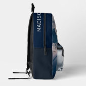 Aangepaste naam Mountain Skier Bedrukte Rugzak (Links)