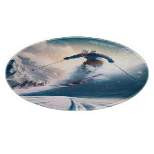 Aangepaste naam Mountain Skier Snijplank (Hoek)