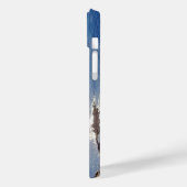 Aangepaste naam mousserende blauwe Oceaan Case-Mate iPhone Case (Achterkant / Links)