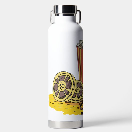 Aangepaste naam Movie Buff Waterfles (Voorkant)