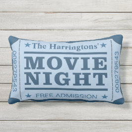Aangepaste naam "Movie Ticket" gooi kussens