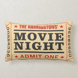 Aangepaste naam "Movie Ticket" gooi kussens