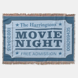 Aangepaste naam: "Movie Ticket" met deken