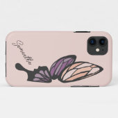 Aangepaste naam mozaïekvlinder Case-Mate iPhone case (Achterkant (horizontaal))