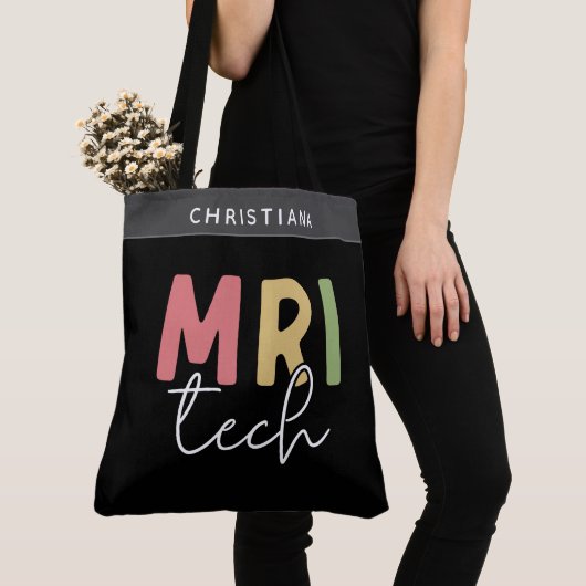 Aangepaste naam MRI Tech | Cadeaus voor MRI Techno Tote Bag (Dichtbij)