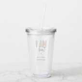 Aangepaste naam MRI Tech | MRI Technologist Gifts Acryl Drinkbeker (Achterkant)