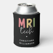 Aangepaste naam MRI Tech | MRI Technologist Gifts Blikjeskoeler (Blikje Achterkant)