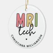 Aangepaste naam MRI Tech | MRI Technologist Gifts Keramisch Ornament (Links)