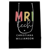 Aangepaste naam MRI Tech | MRI Technologist Gifts Medium Cadeauzakje (Achterkant)