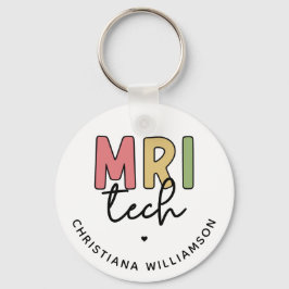 Aangepaste naam MRI Tech | MRI Technologist Gifts Sleutelhanger