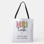 Aangepaste naam MRI Tech | MRI Technologist Gifts Tote Bag (Voorkant)