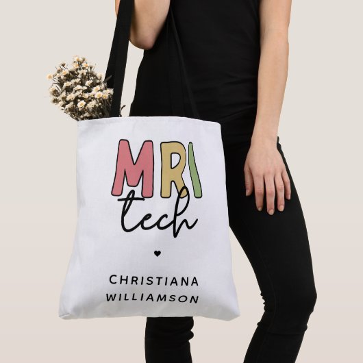 Aangepaste naam MRI Tech | MRI Technologist Gifts Tote Bag (Dichtbij)