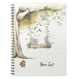 Aangepaste naam muis legant notitieboek