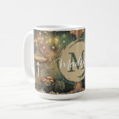 Aangepaste naam Mushroom Fairy Lights Koffiemok (Voorkant links)