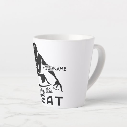 Aangepaste naam Music DJ Latte Mok (Rechterhoek)