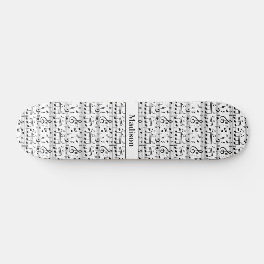 Aangepaste naam Musical Notes Skateboard (Horizontaal)