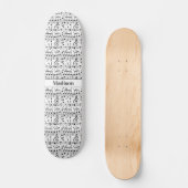 Aangepaste naam Musical Notes Skateboard (Voorkant)