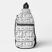 Aangepaste naam Muziek Illustratie Sling Bag (Voorkant)
