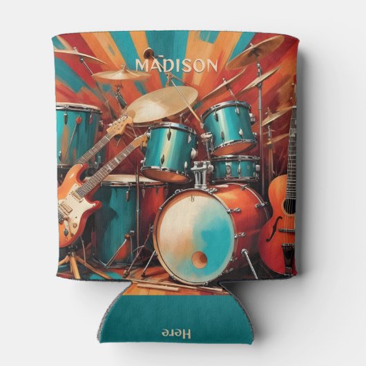 Aangepaste naam Muziekinstrumenten Blikjeskoeler (Achterkant)