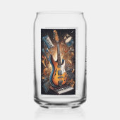 Aangepaste naam Muziekinstrumenten Blikvorm Glas (Voorkant)