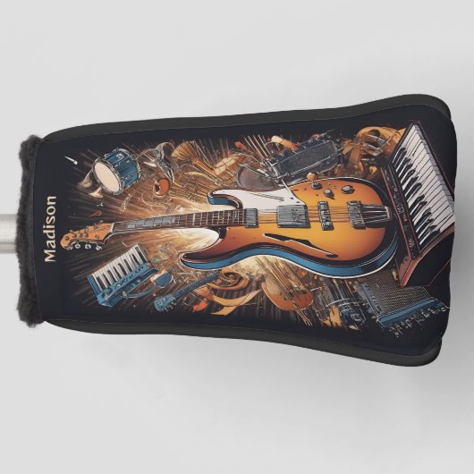 Aangepaste naam Muziekinstrumenten Golfheadcover (Voorkant)