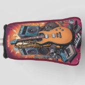 Aangepaste naam Muziekinstrumenten Golfheadcover (Voorkant)