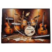 Aangepaste naam Muziekinstrumenten Groot Cadeauzakje (Voorkant)