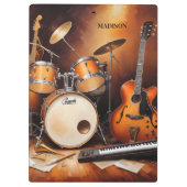 Aangepaste naam Muziekinstrumenten Klembord (Achterkant)