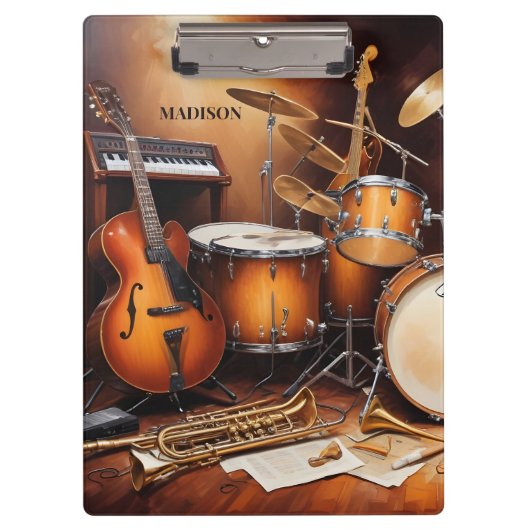 Aangepaste naam Muziekinstrumenten Klembord (Voorkant)