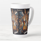 Aangepaste naam Muziekinstrumenten Latte Mok (Rechterhoek)