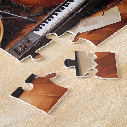 Aangepaste naam Muziekinstrumenten Legpuzzel (Zijkant)