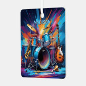 Aangepaste naam Muziekinstrumenten Metalen Ornament (Voorkant links)