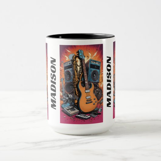 Aangepaste naam Muziekinstrumenten Mok (Midden)