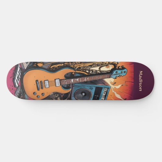 Aangepaste naam Muziekinstrumenten Persoonlijk Skateboard (Horizontaal)