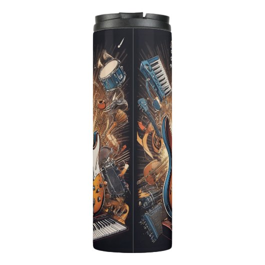 Aangepaste naam Muziekinstrumenten Thermosbeker (Achterkant)