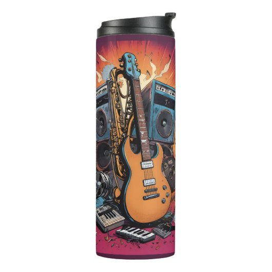 Aangepaste naam Muziekinstrumenten Thermosbeker (Gedraaid links)