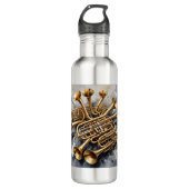 Aangepaste naam Muziekinstrumenten Waterfles (Voorkant)