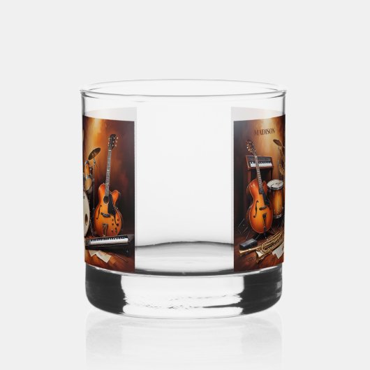 Aangepaste naam Muziekinstrumenten Whisky Glas (Rechts)