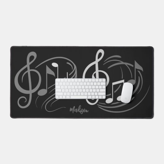 Aangepaste naam muzieknoten bureaumat (Keyboard & Muis)