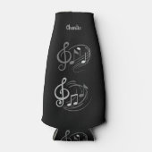 Aangepaste naam muzieknoten flesjeskoeler (Voorkant)