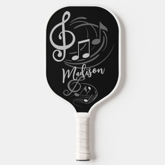 Aangepaste naam muzieknoten pickleball paddle (Voorkant)