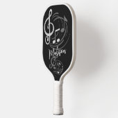 Aangepaste naam muzieknoten pickleball paddle (Links)