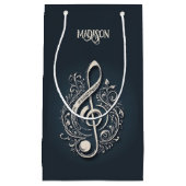 Aangepaste naam Muzikale Clef Note Klein Cadeauzakje (Voorkant)