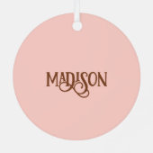 Aangepaste naam Muzikale Clef Note Metalen Ornament (Achterkant)