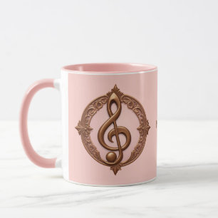 Aangepaste naam Muzikale Clef Note Mok