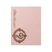 Aangepaste naam Muzikale Clef Note Notitieblok (Linkerzijde)