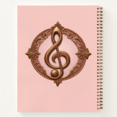 Aangepaste naam Muzikale Clef Note Notitieboek (Achterkant)
