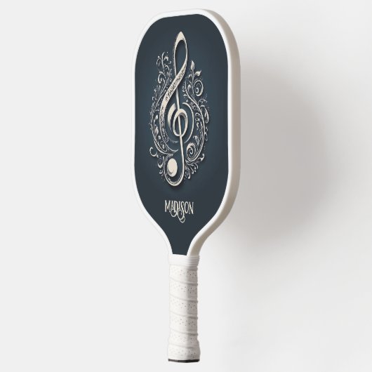 Aangepaste naam Muzikale Clef Note Pickleball Paddle (Links)