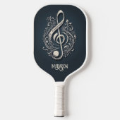 Aangepaste naam Muzikale Clef Note Pickleball Paddle (Achterkant)
