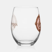 Aangepaste naam Muzikale Clef Note Wijnglas Zonder Voet (Links)